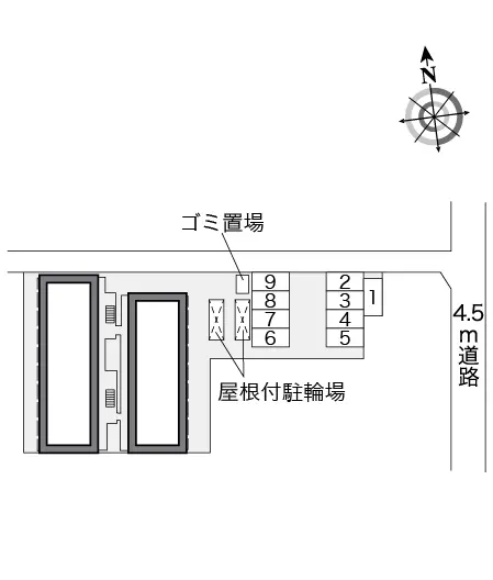 ★手数料０円★大阪市生野区巽北　月極駐車場（LP）